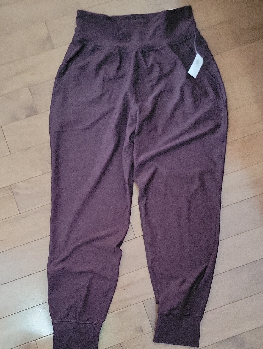 High-Waist Maroon Jogger Pants Old Navy
